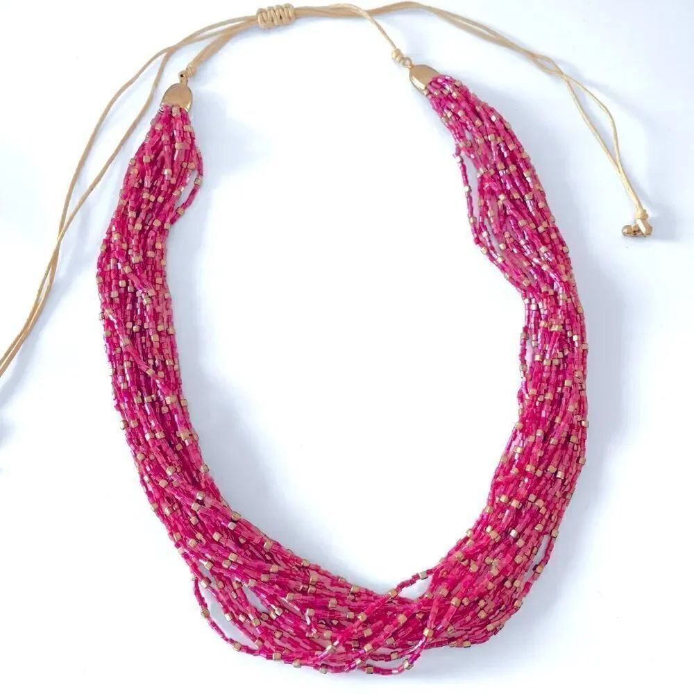 Multi Strand Seed Bead Necklace